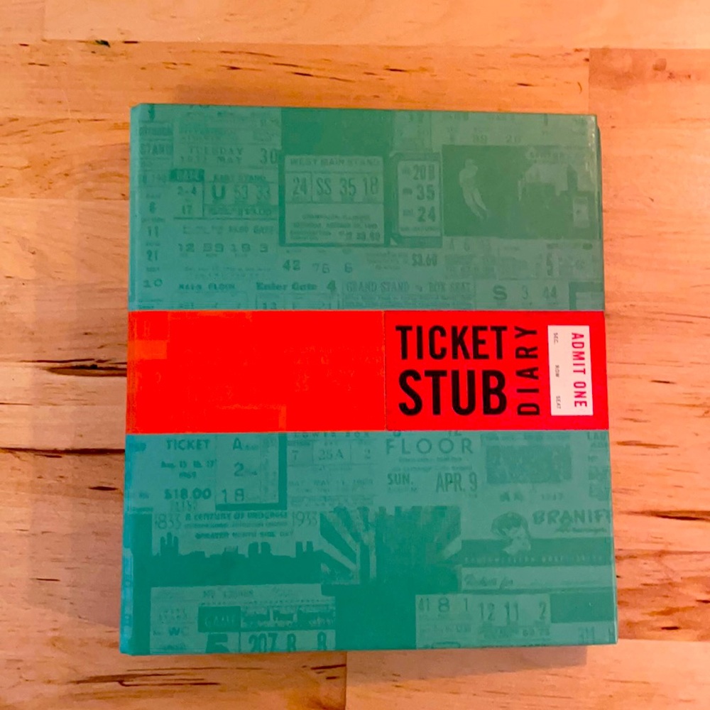 Ticket stub diary empty